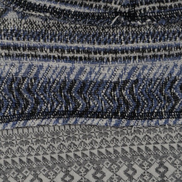 We The Free At The Lodge Fair Isle Sweater Womens S Gray Boho Casual Baggy Loose - Picture 8 of 16